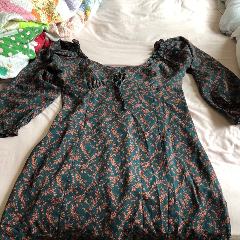 Nasty gal floral bustier dress